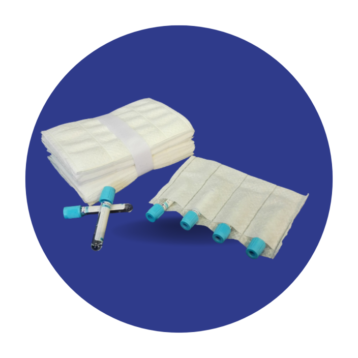 Pack absorbent pouches